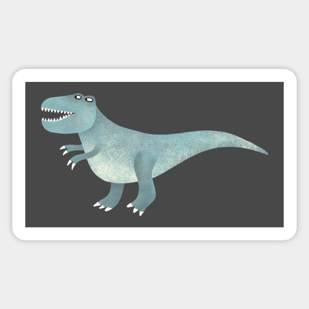 Tyrannosaurus Rex Dinosaur Sticker by NicSquirrell